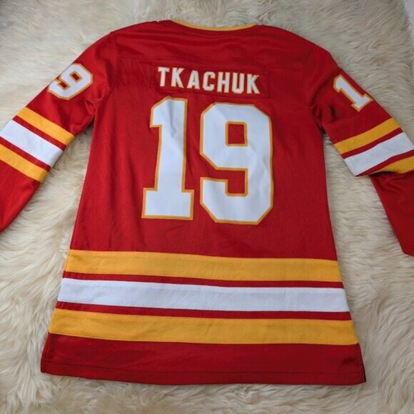 Calgary Flames Fanatics Retro Jersey #19 Tkachuk Women Size Large - Picture 8 of 8